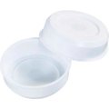 The Packaging Wholesalers Plastic End Caps, 1-1/2" Dia., White, 100/Pack MTCAP15